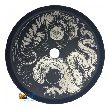 Блюдце для кальяна Alpha Hookah №5 Тигр и Дракон Блюдце для кальяна Alpha Hookah №5 Тигр и Дракон